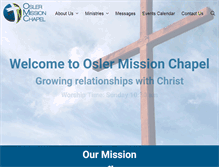 Tablet Screenshot of oslermissionchapel.com